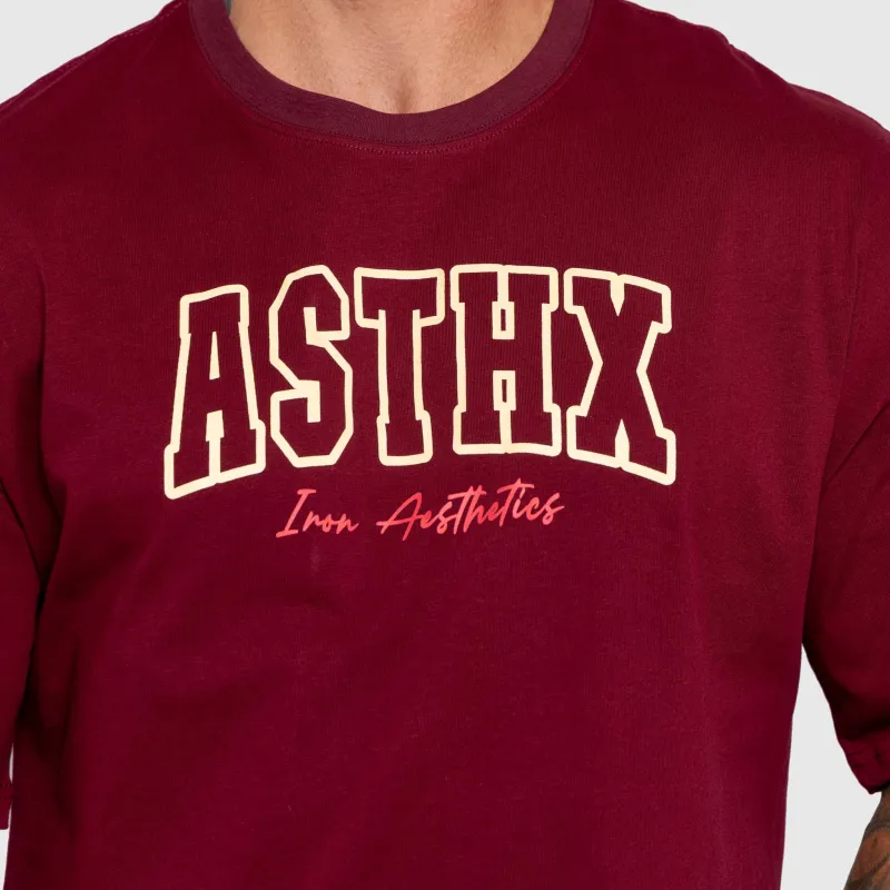 Tricou pentru bărbați Iron Aesthetics ASTHX, maroon-4