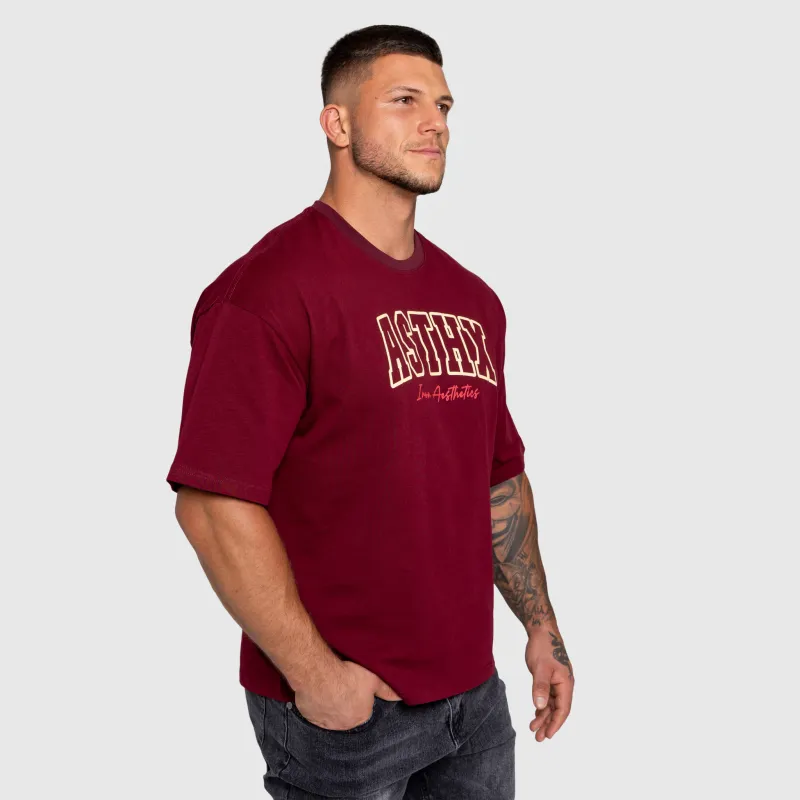 Tricou pentru bărbați Iron Aesthetics ASTHX, maroon-3