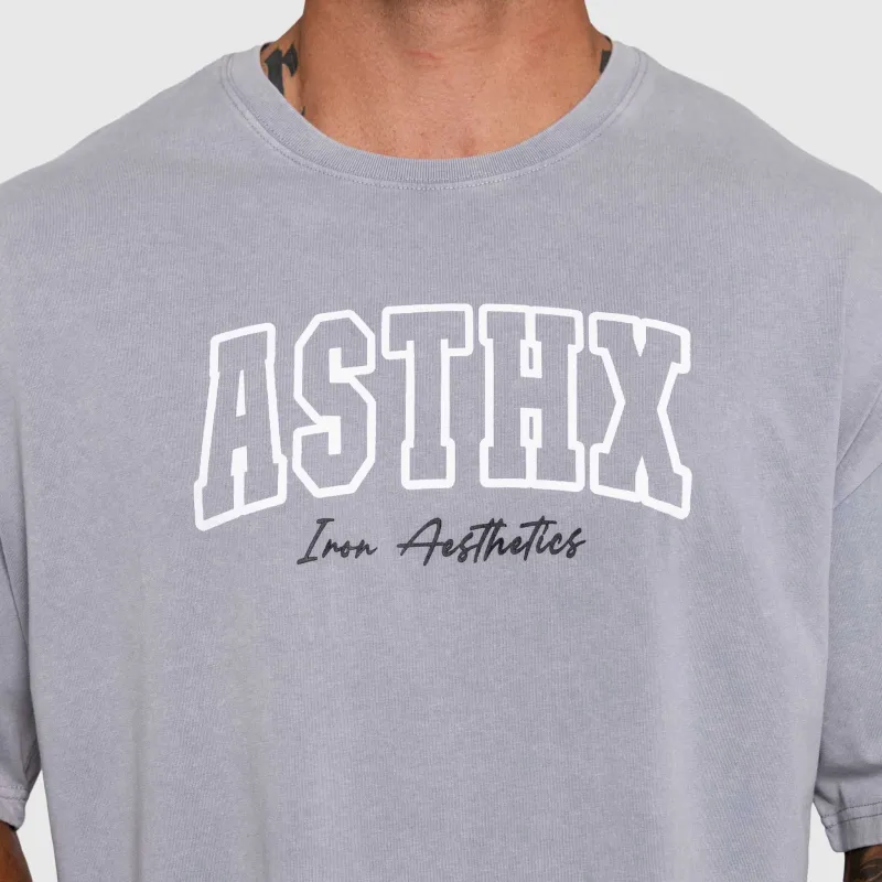 Tricou pentru bărbați Iron Aesthetics ASTHX, washed grey-4