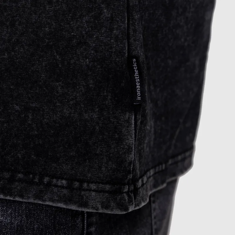 Tricou pentru bărbați Iron Aesthetics ASTHX, washed black-5