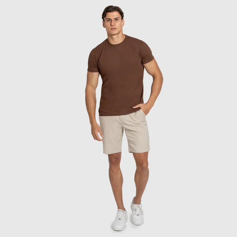 Tricou bărbați Iron Aesthetics Finest, maro-9
