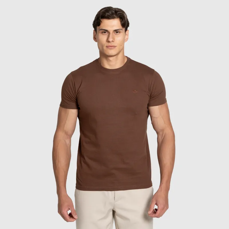 Tricou bărbați Iron Aesthetics Finest, maro-1