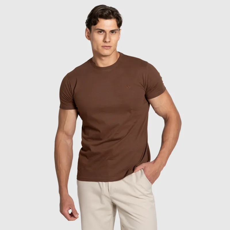 Tricou bărbați Iron Aesthetics Finest, maro-4