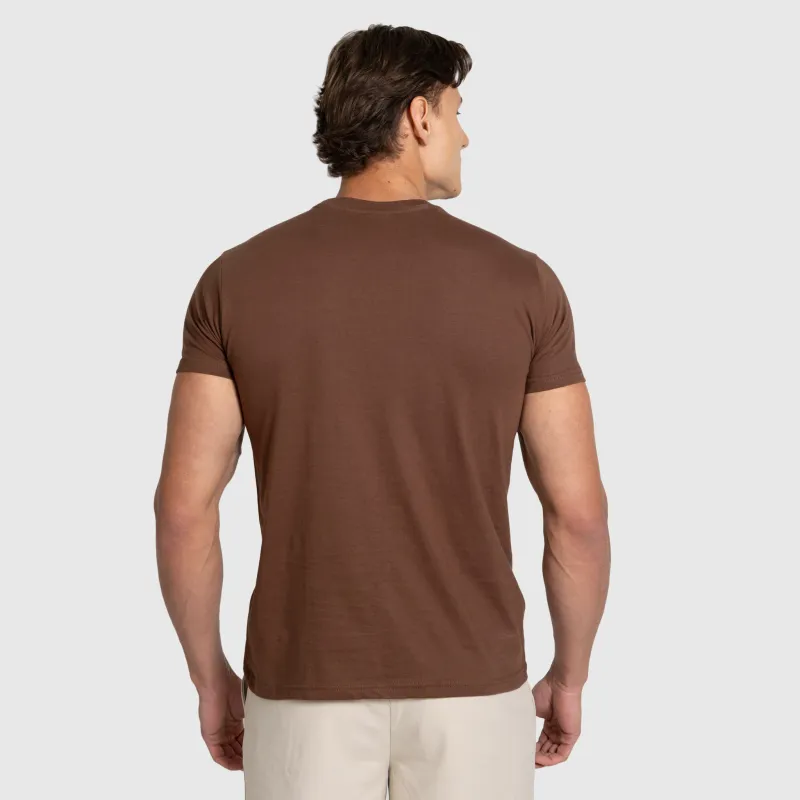 Tricou bărbați Iron Aesthetics Finest, maro-8