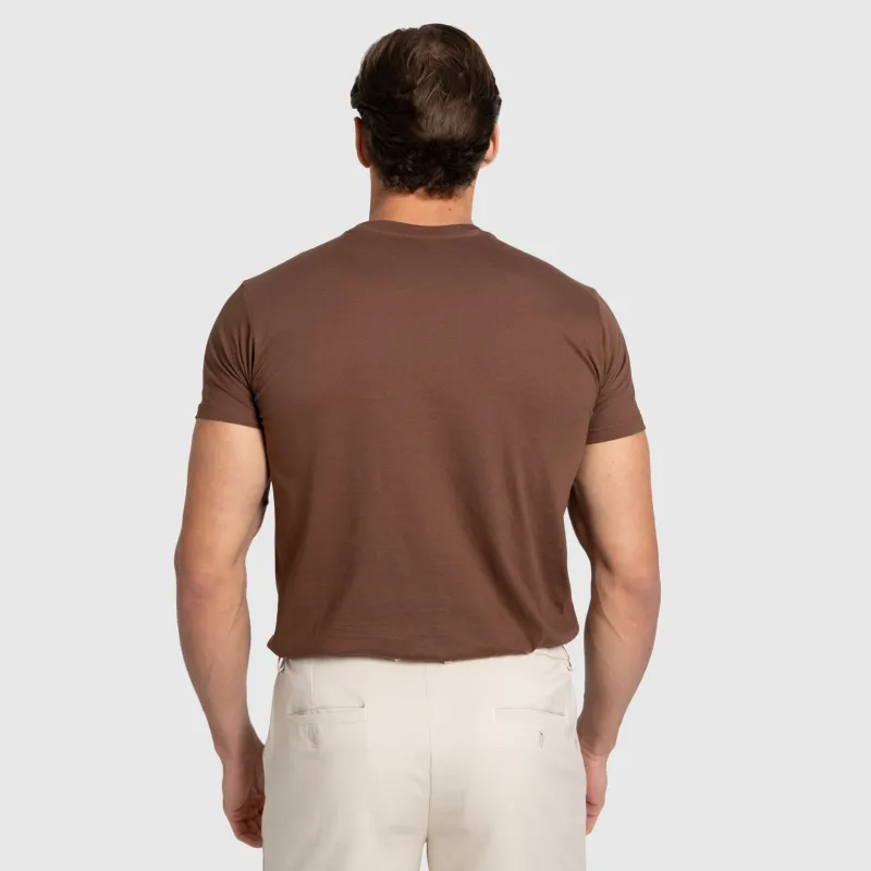 Tricou bărbați Iron Aesthetics Finest, maro-6