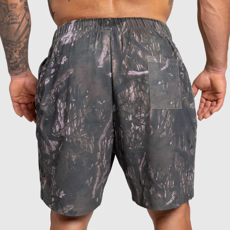 Șorturi bărbați Iron Aesthetics Camo tree, dark-4