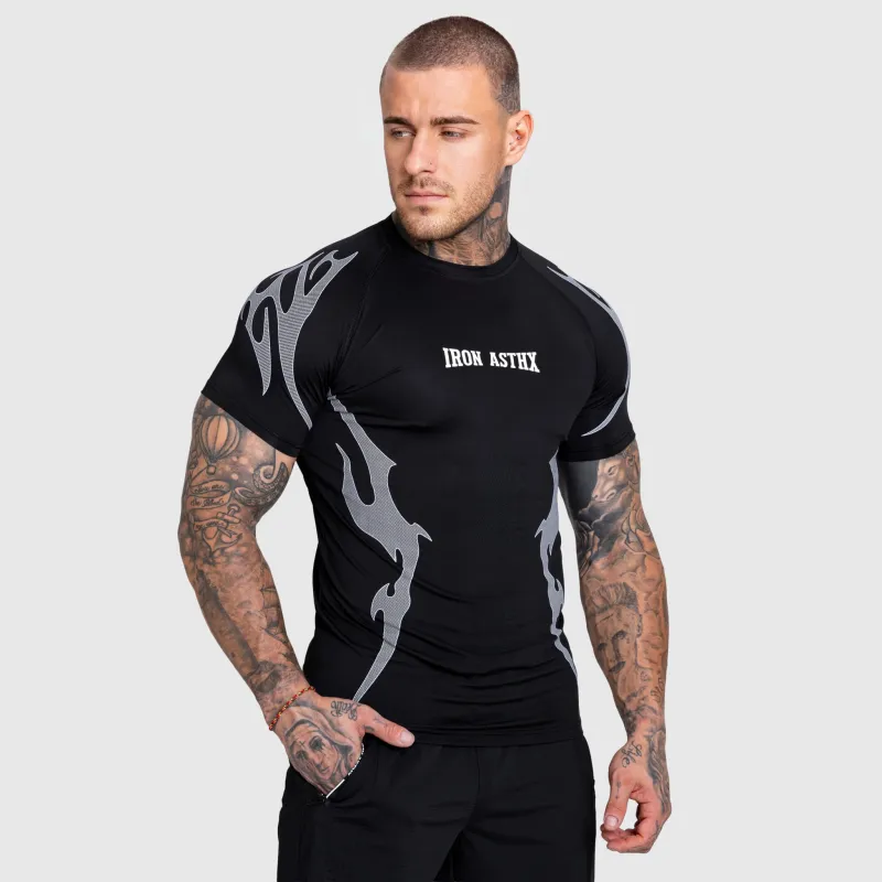 Tricou sport bărbați Iron Aesthetics Titan, negru-3