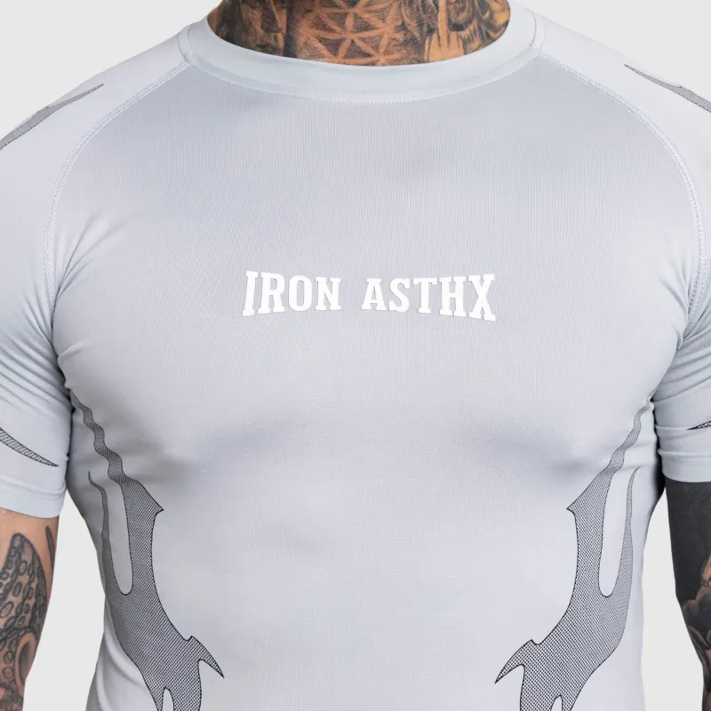 Tricou sport bărbați Iron Aesthetics Titan, gri-5