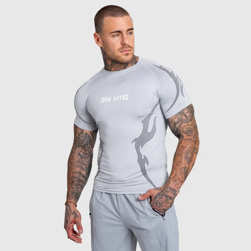 Tricou sport bărbați Iron Aesthetics Titan, gri-2