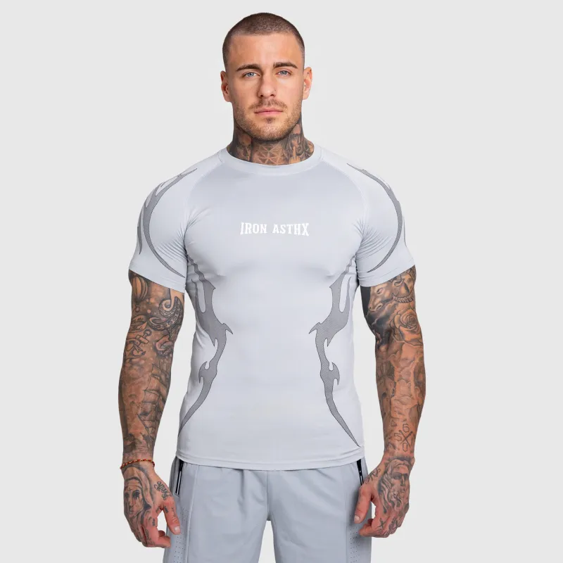 Tricou sport bărbați Iron Aesthetics Titan, gri-1