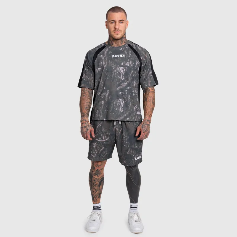 Tricou bărbați Iron Aesthetics Camo tree, dark-8