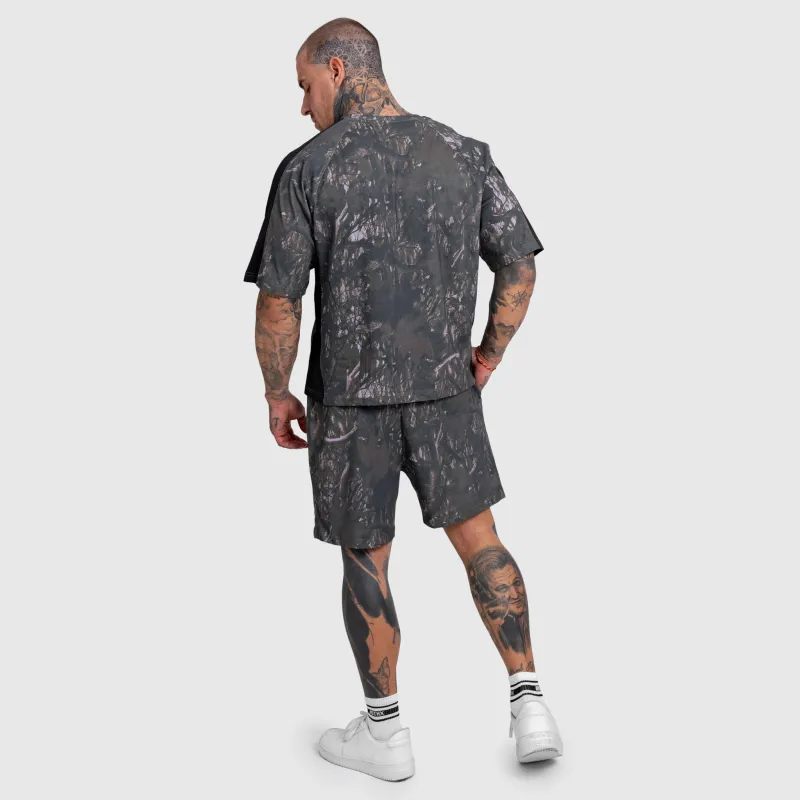 Tricou bărbați Iron Aesthetics Camo tree, dark-9