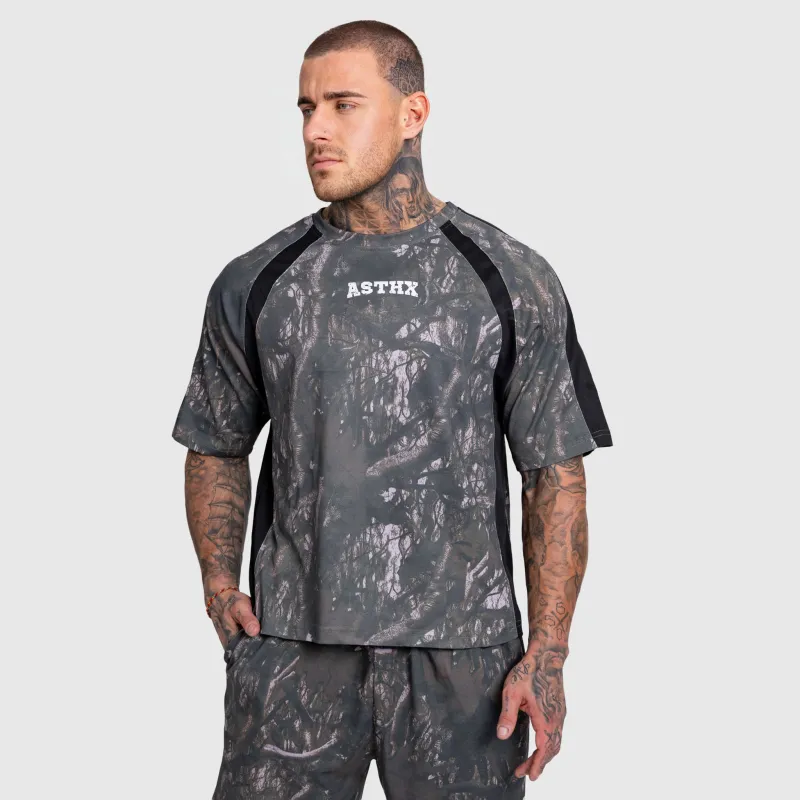 Tricou bărbați Iron Aesthetics Camo tree, dark-3