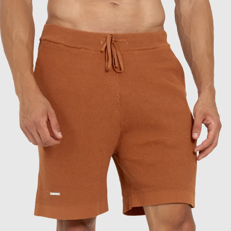 Pantaloni tricotați bărbați Iron Aesthetics Vibe, rusty-2