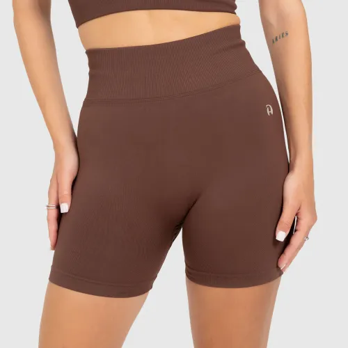 Pantaloni scurți de damă sport Iron Aesthetics Ultimate, maro