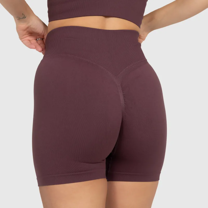 Pantaloni scurți de damă sport Iron Aesthetics Ultimate, plum-5
