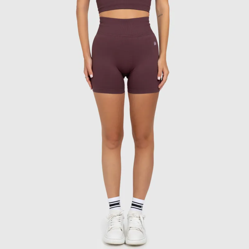 Pantaloni scurți de damă sport Iron Aesthetics Ultimate, plum-8
