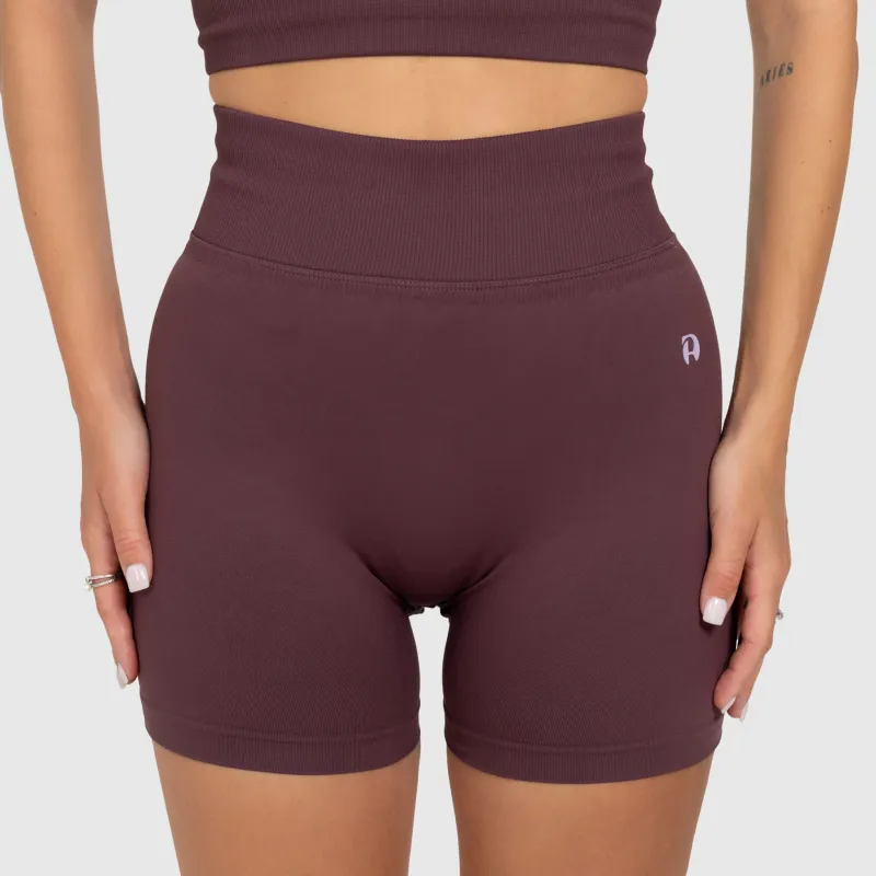 Pantaloni scurți de damă sport Iron Aesthetics Ultimate, plum-2