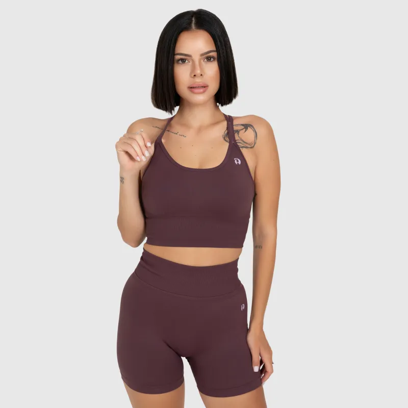 Pantaloni scurți de damă sport Iron Aesthetics Ultimate, plum-9