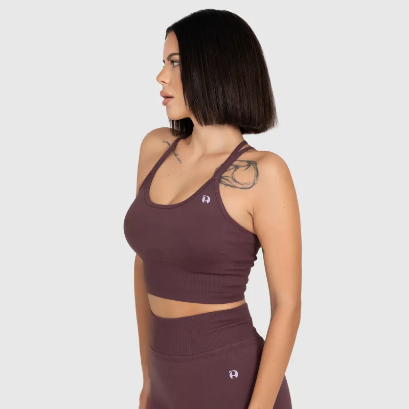 Set sport damă Iron Aesthetics Ultimate short, plum-4