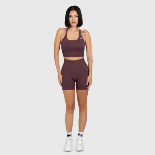 Set sport damă Iron Aesthetics Ultimate short, plum
