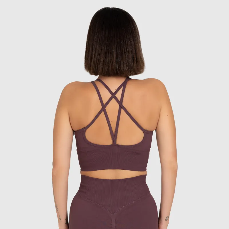 Set sport damă Iron Aesthetics Ultimate short, plum-7