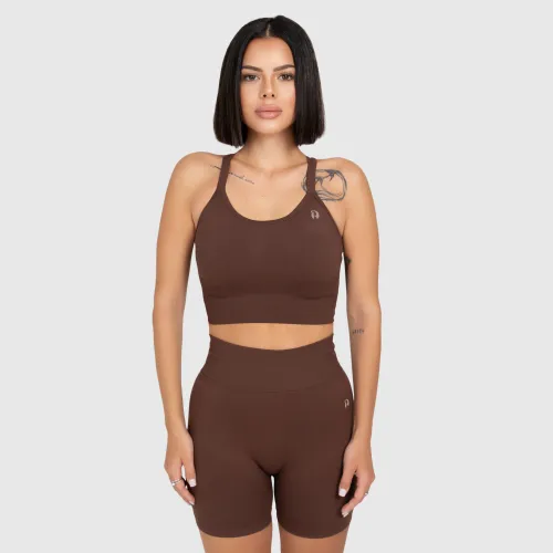 Set sport damă Iron Aesthetics Ultimate short, maro