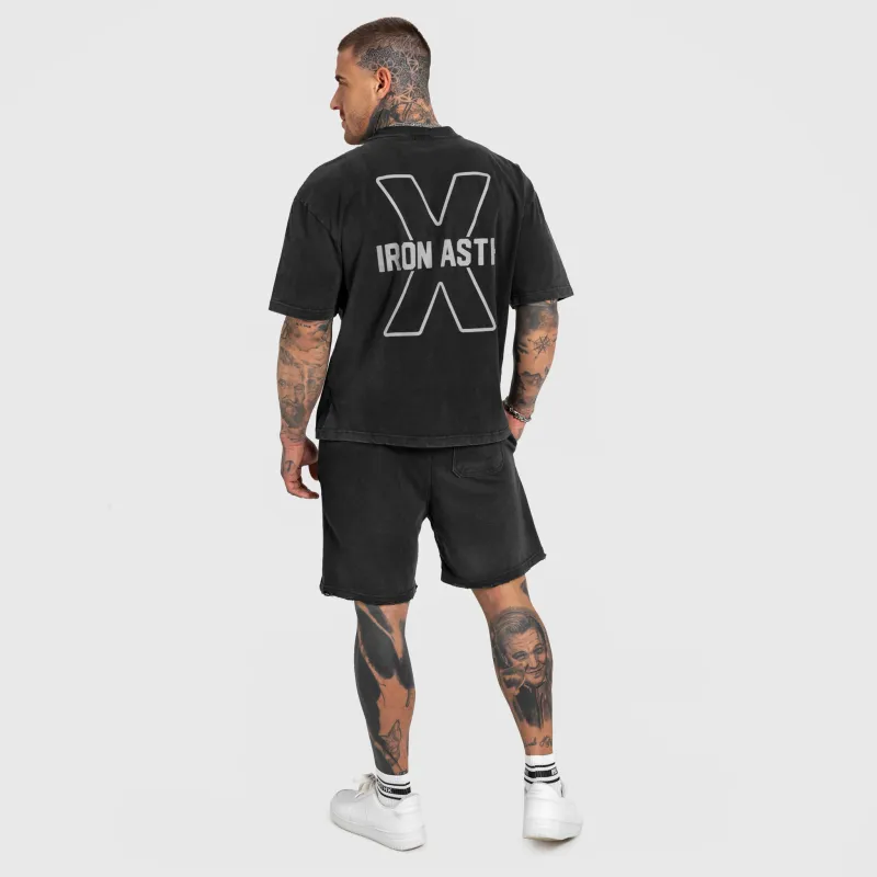 Set bărbați Iron Aesthetics X Washed, negru-2