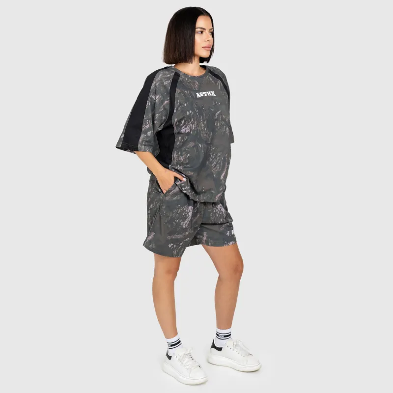 Tricou damă Iron Aesthetics Camo tree, dark-15