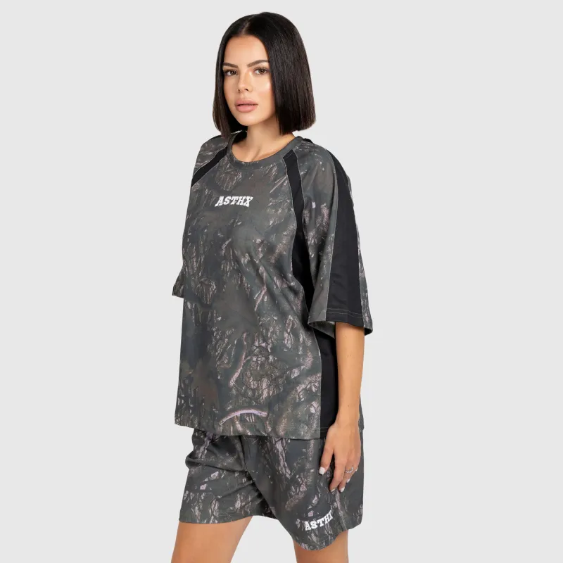 Tricou damă Iron Aesthetics Camo tree, dark-13