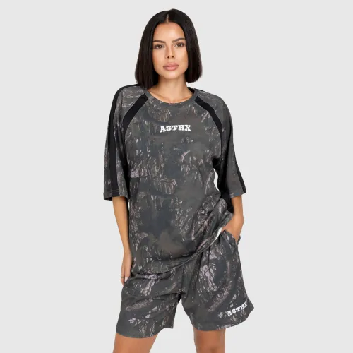 Tricou damă Camo tree, dark