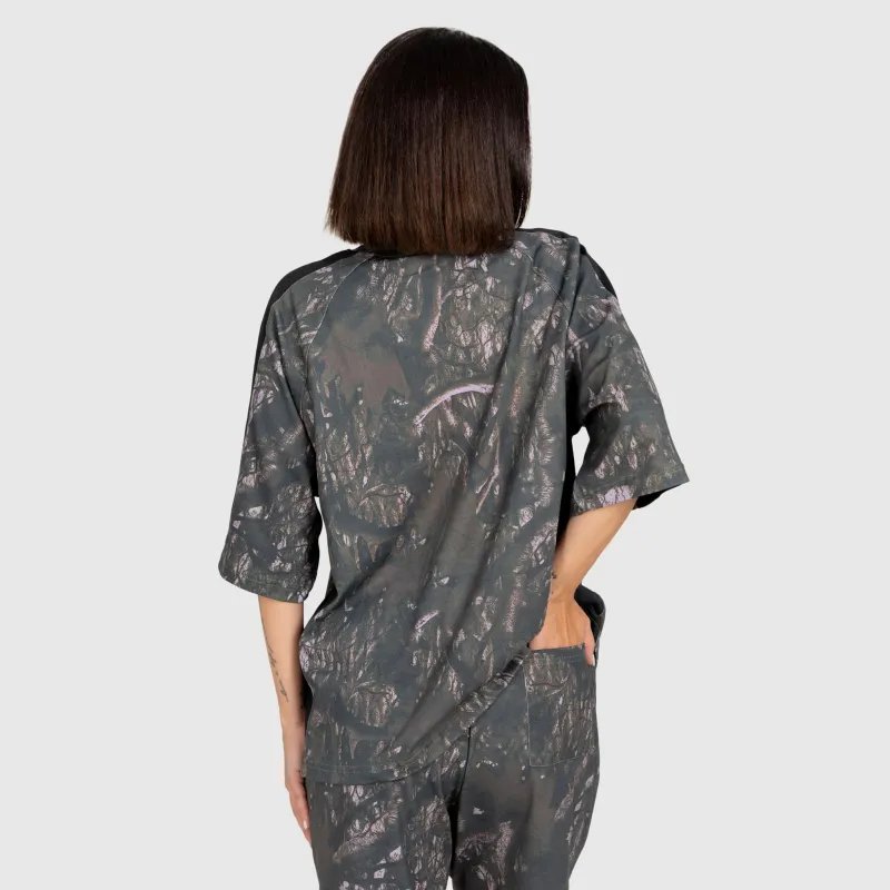 Tricou damă Iron Aesthetics Camo tree, dark-16