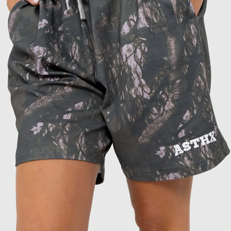 Șorturi damă Iron Aesthetics Camo tree, dark-9