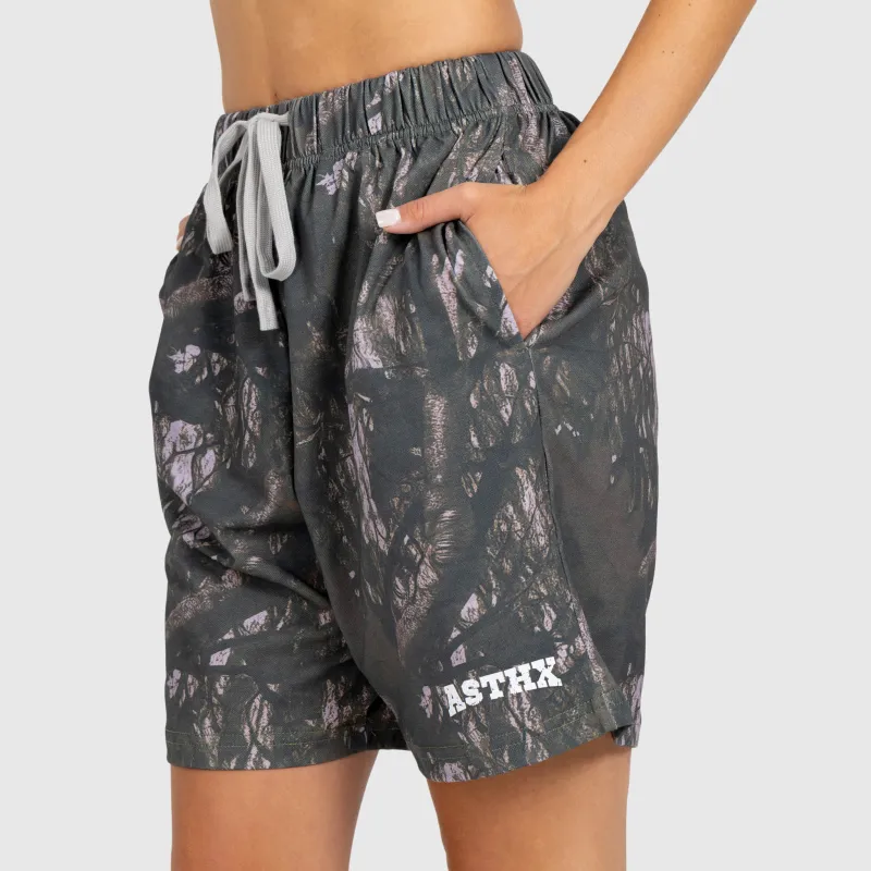 Șorturi damă Iron Aesthetics Camo tree, dark-7