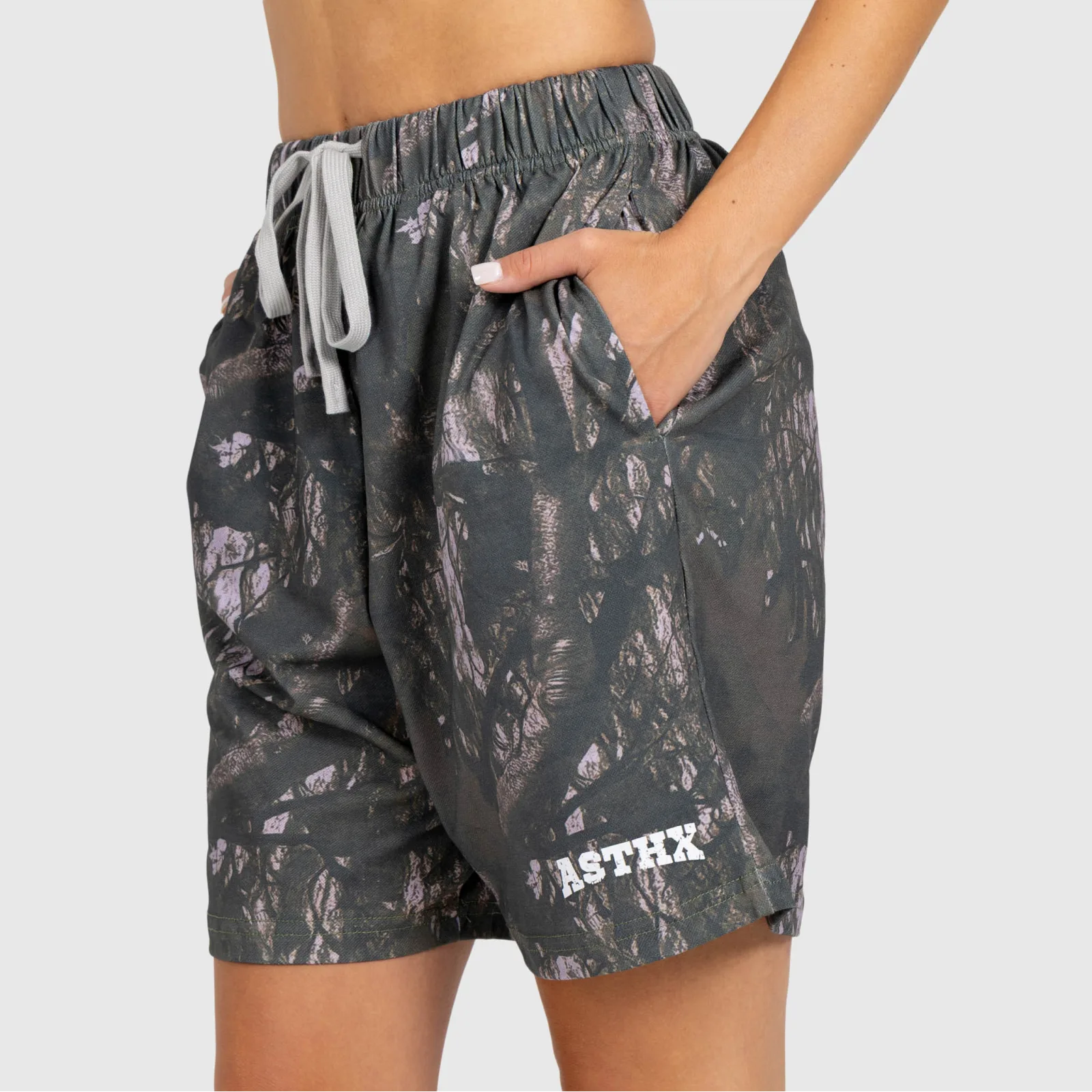 Șorturi damă Iron Aesthetics Camo tree, dark-7