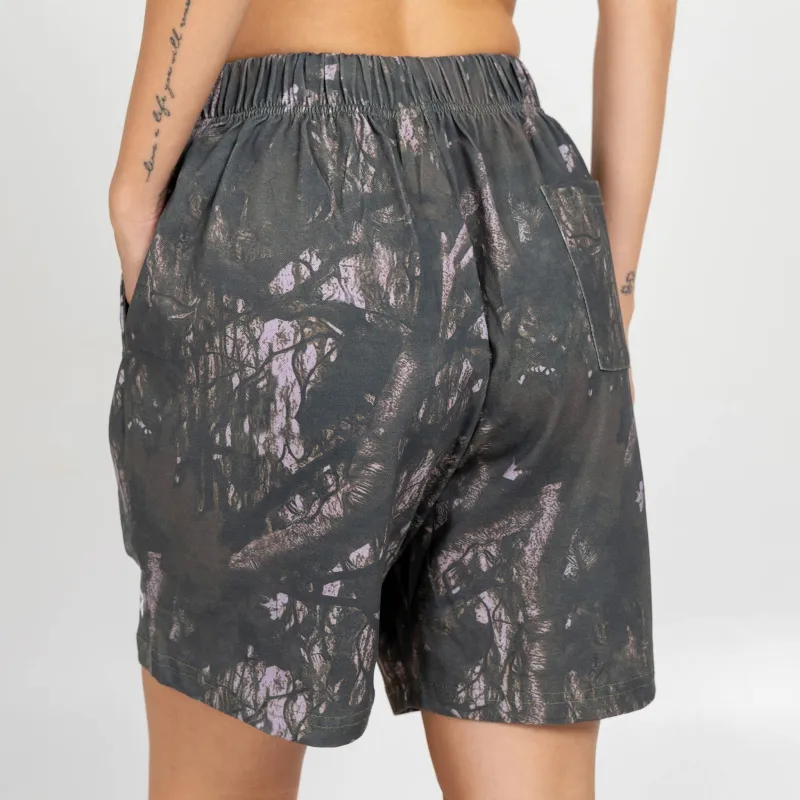 Șorturi damă Iron Aesthetics Camo tree, dark-11
