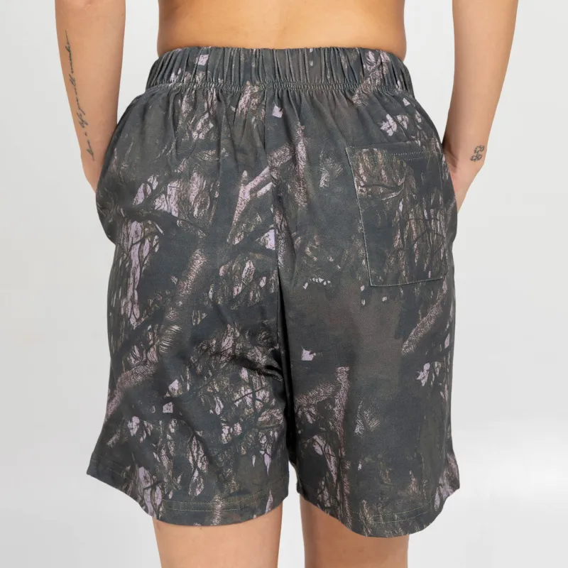Șorturi damă Iron Aesthetics Camo tree, dark-12