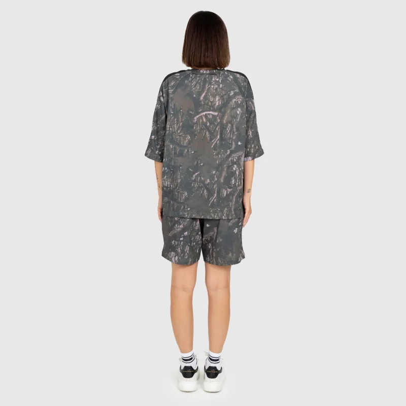 Șorturi damă Iron Aesthetics Camo tree, dark-17