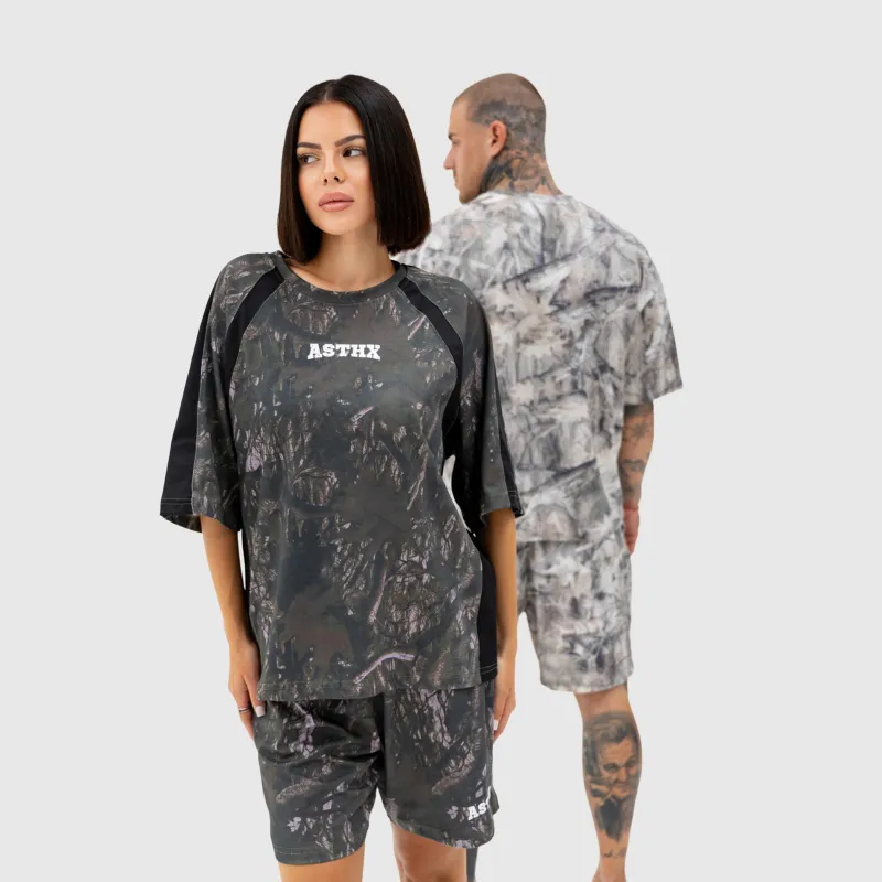 Tricou damă Iron Aesthetics Camo tree, dark-21