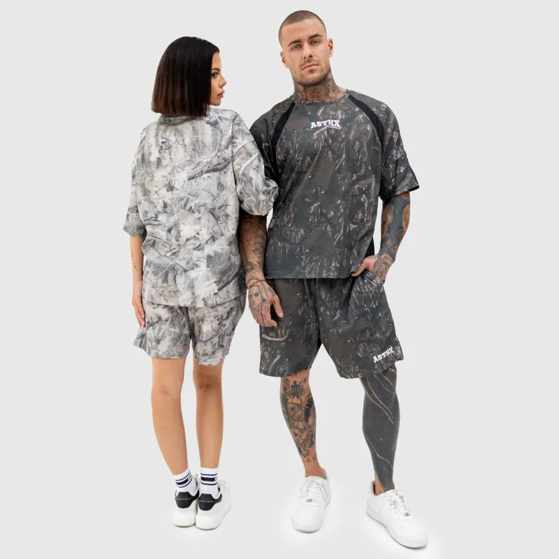 Șorturi bărbați Iron Aesthetics Camo tree, dark-19