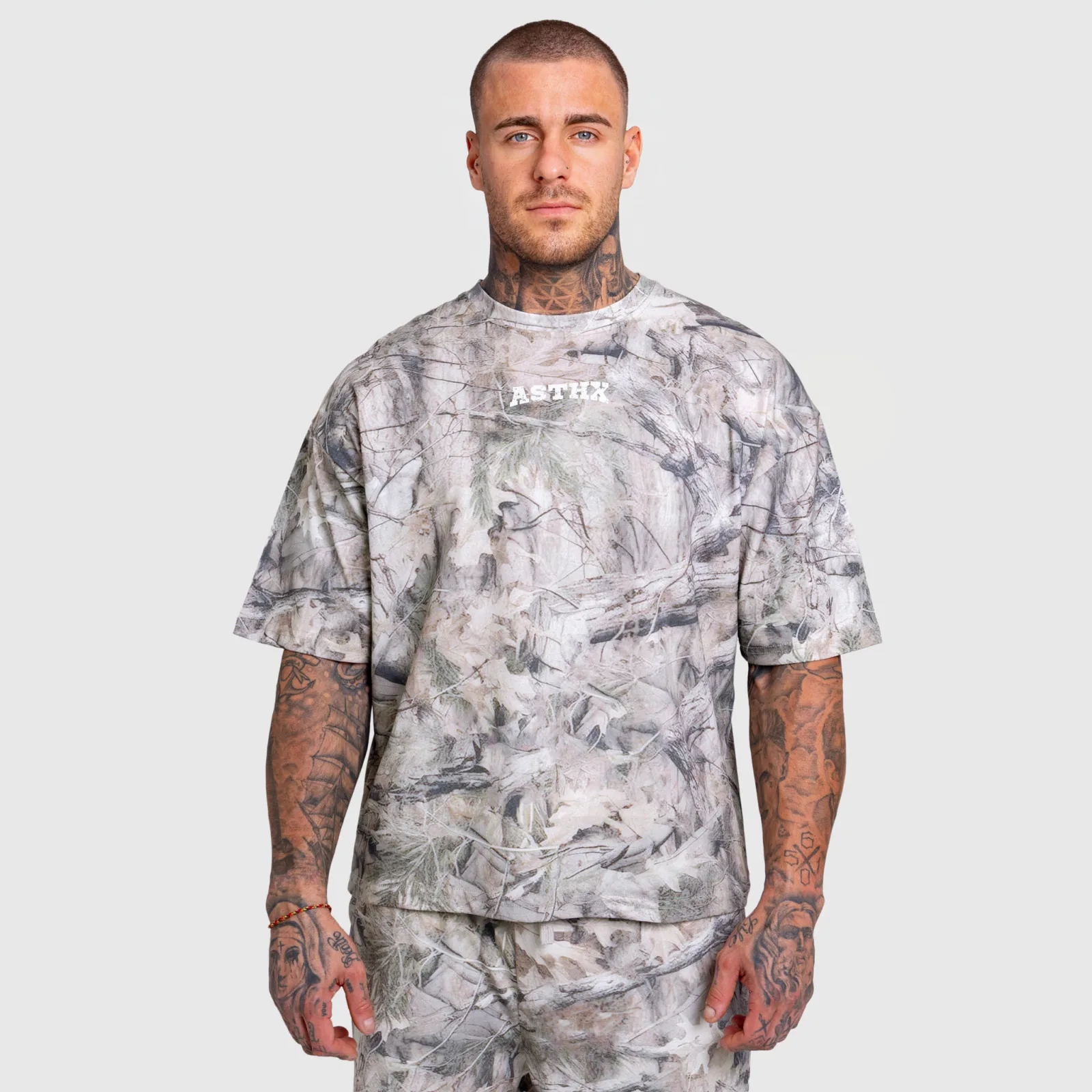 Tricou bărbați Iron Aesthetics Camo tree, light-1