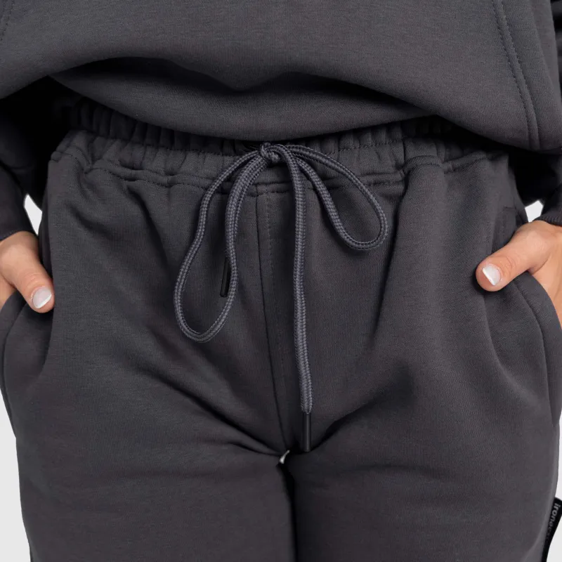 Pantaloni de trening damă Iron Aesthetics Cargo, gri-7