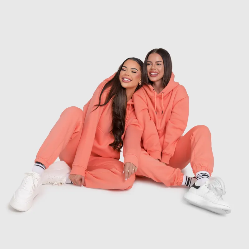 Set oversize damă Iron Aesthetics Cargo, roz somon-4