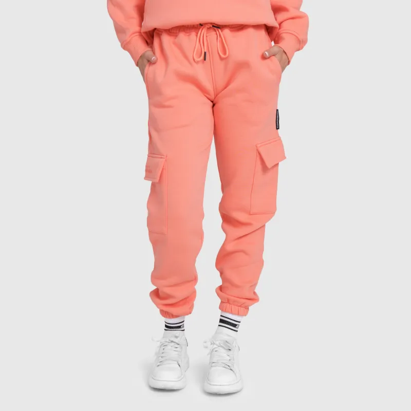 Set oversize damă Iron Aesthetics Cargo, roz somon-13