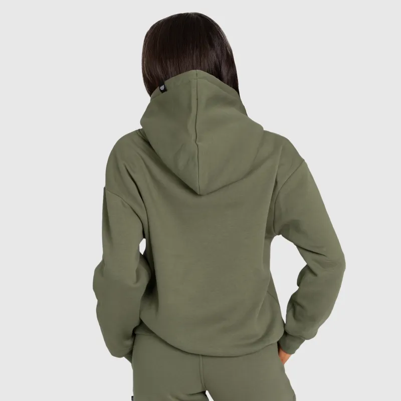 Hanorac damă Iron Aesthetics Cargo, verde-2