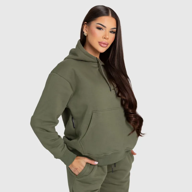 Hanorac damă Iron Aesthetics Cargo, verde-4