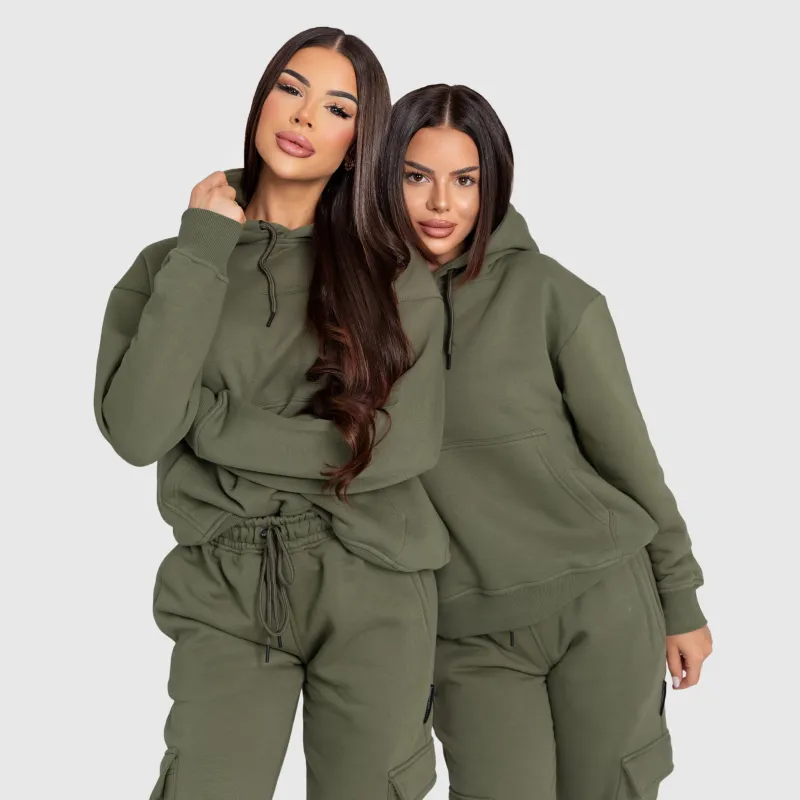 Hanorac damă Iron Aesthetics Cargo, verde-5