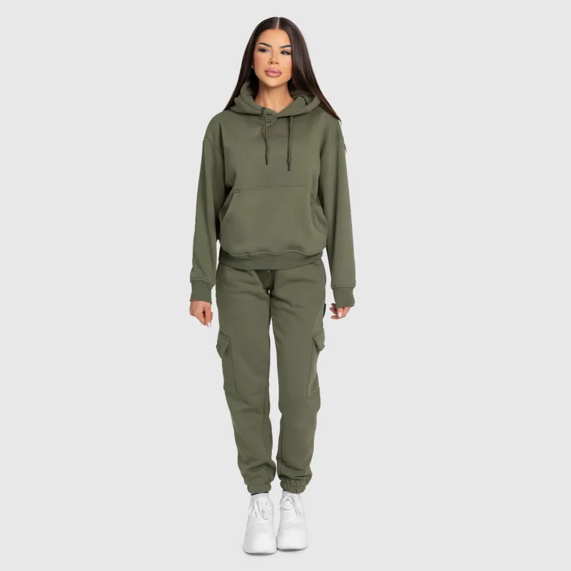 Hanorac damă Iron Aesthetics Cargo, verde-7