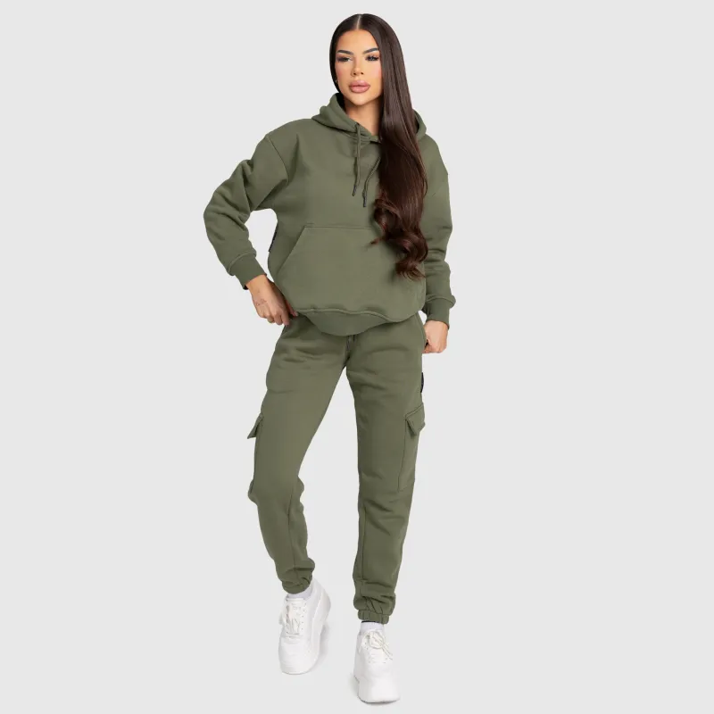 Hanorac damă Iron Aesthetics Cargo, verde-8