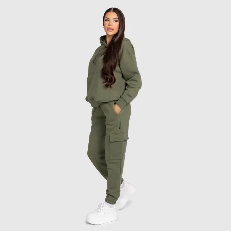 Hanorac damă Iron Aesthetics Cargo, verde-9